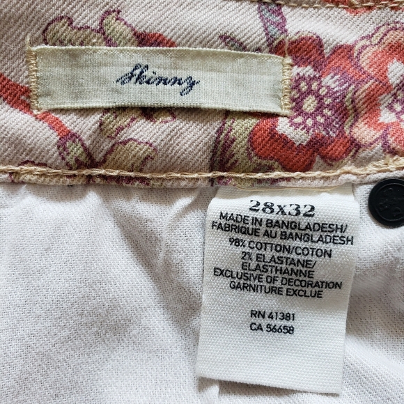 NWOT DENIM SUPPLY RL Metal Beads Floral Jeans - Picture 10 of 10